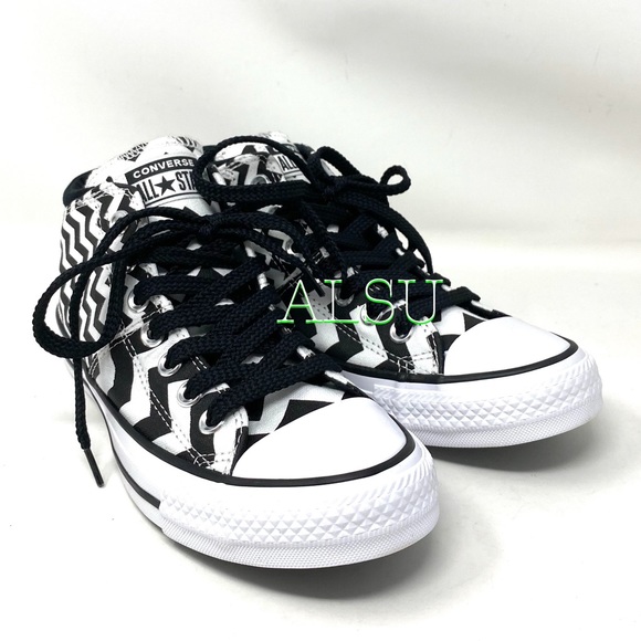 Christmas Sale 🎄 Converse Ctas Madison Mid Canvas White Black Women's 565388F - Picture 6 of 9